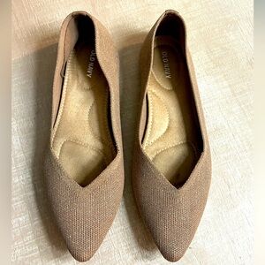 Old Navy Women's Shimmer Bronze Flats Size 8